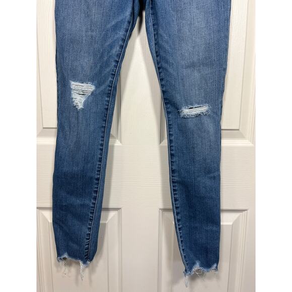 Madewell 9" Mid-Rise Skinny Jeans Frankie Wash: Torn-Knee Edition 27 Capsule - Picture 4 of 11